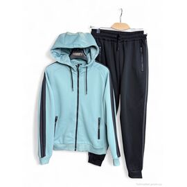 Спортивний костюм чоловічий Зима AW30-1 l.blue (5 шт. р.сітка2XL-6XL) "OKMEL" недорого оптом від прямого постачальника