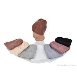 Жіноча шапка Зима 9-10 mix (5 шт. р.сітка56-58) "TUZZI" недорого оптом від прямого постачальника