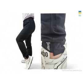 Спортивні штани жіночі Зима 8030 чорний (4 шт. р.сіткаS-XL) "Sport style" недорого оптом від прямого постачальника