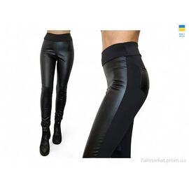 Лосінси жіночі Зима 740 чорний (4 шт. р.сіткаS-XL) "Sport style" недорого оптом від прямого постачальника