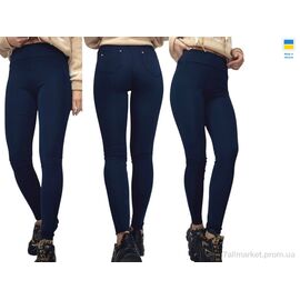 Лосінси жіночі Зима 731 т.синій (4 шт. р.сіткаS-XL) "Sport style" недорого оптом від прямого постачальника