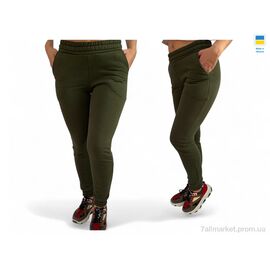Спортивні штани жіночі Зима 8023 хакі (4 шт. р.сіткаS-XL) "Sport style" недорого оптом від прямого постачальника