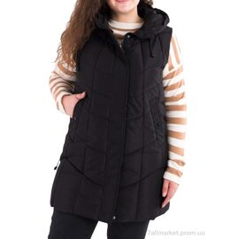 Жилетка жіноча Весна/осінь 2330 чорний (5 шт. р.сітка52-60) "Sport style" недорого оптом від прямого постачальника