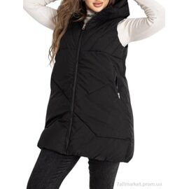 Жилетка жіноча Весна/осінь 2319 чорний (5 шт. р.сітка52-60) "Sport style" недорого оптом від прямого постачальника