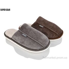 Тапки чоловічі домашні Зима MF736 mix (12 пар р.46-49) "Super Gear" недорого оптом від прямого постачальника