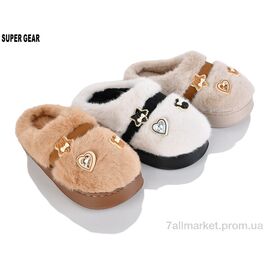 Тапки жіночі для будинку Зима NLS2269 mix (12 пар р.36-41) "Super Gear" недорого оптом від прямого постачальника