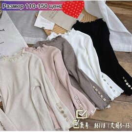 Светер Дитячий на дівчинку 86118 l.beige р.110-150 "Meloria" недорого оптом від прямого постачальника