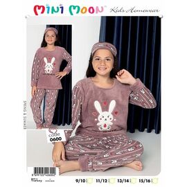 Фотография Пижама детская тёплая на девочку 0600 l.brown р.10-16 "Meloria" недорого оптом от прямого поставщика