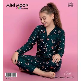 Дитяча піжама на дівчинку 2063 green р.5-14 "Meloria" недорого оптом від прямого постачальника