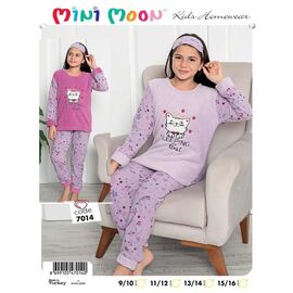 Фотография Пижама детская тёплая на девочку 7014 pink р.10-16 "Meloria" недорого оптом от прямого поставщика