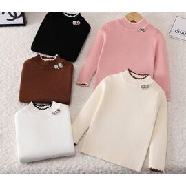 Светер Дитячий на дівчинку S2002 black р.110-150 "Meloria" недорого оптом від прямого постачальника