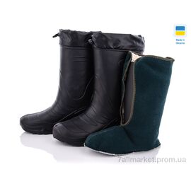 Фотография Сапоги из пены мужские зима DS Укр EVA СЭ-02 черн с чулком (6 пар р.41-46) "Vladimir" недорого оптом от прямого поставщика