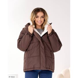 Фотография Женская куртка плащевка на синтипоне с капюшоном р.48-52;54-60;54-58 "BEST FASHION" купить недорого от прямого поставщика