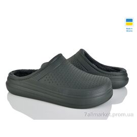Сабо чоловічі Зима Крок сабо 115 зелений (6 пар р.41-45) "Vladimir" недорого оптом від прямого постачальника