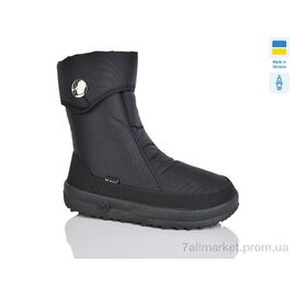 Дутики жіночі утеплені Зима 702-3 чорний (6 пар р.38-42) "Lot Shoes" недорого оптом від прямого постачальника