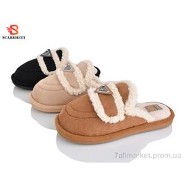 Тапки жіночі для будинку Зима K1753 mix (24 пар р.36-41) "SCARRHETT" недорого оптом від прямого постачальника