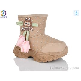 Черевики дитячі зручні Зима B8083 khaki (5 пар р.26-30) "Леопард" недорого оптом від прямого постачальника