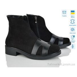 Черевики жіночі стильні Зима 653К чорний з. (6 пар р.36-40) "G-Aira" недорого оптом від прямого постачальника