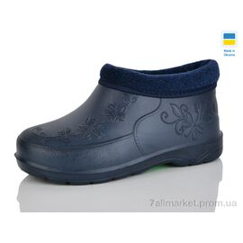 Фотография Галоши женские зима Квітка т.синій (8 пар р.38-41) "SANLIN" недорого оптом от прямого поставщика