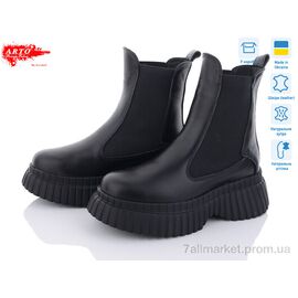 Фотография Ботинки женские стильные зима 460-1 ч.к. зима (6 пар р.36-40) "ARTO" недорого оптом от прямого поставщика