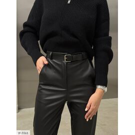 Шкіряні жіночі штани на флісі. р.42-44;44-46;46-48 (3кол.) "BEST FASHION" купити недорого від прямого постачальника