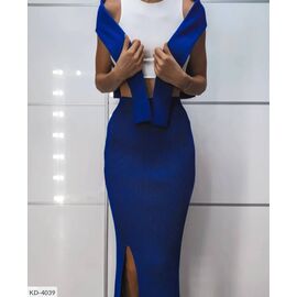 Класична двійка в рубчик зі спідницею олівцем р.42-46 (3кол.) "BEST FASHION" купити недорого від прямого постачальника