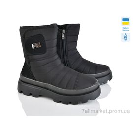 Черевики жіночі стильні Зима 5401 чорний (6 пар р.37-41) "Paolla" недорого оптом від прямого постачальника