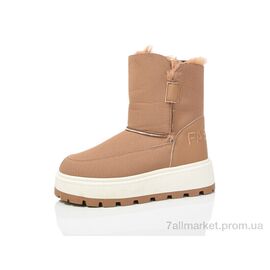 Уггі жіночі утеплені Зима A-7 brown (8 пар р.36-41) "Obuvok" недорого оптом від прямого постачальника