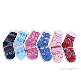 Жіночі шкарпетки Зима WF24528 mix (12 шт. р.сітка36-41) "SANLIN" недорого оптом від прямого постачальника