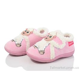 Тапки дитячі домашні Весна/осінь GX009-3 рожевий (6 пар р.21-26) "Soylu" недорого оптом від прямого постачальника
