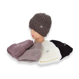 Шапка зимова жіноча FW001-6 на флісі mix р.56-60 "Angelica" недорого оптом від прямого постачальника