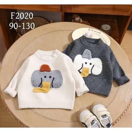 Фотография Свитер детский на мальчика 2020 white р.90-130 "Meloria" недорого оптом от прямого поставщика