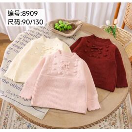 Фотография Свитер детский на девочку 8909 brown р.90-130 "Meloria" недорого оптом от прямого поставщика