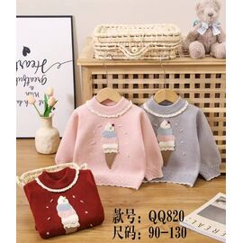 Светер Дитячий на дівчинку 820 grey р.90-130 "Meloria" недорого оптом від прямого постачальника