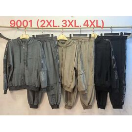 Фотография Костюм спортивный женский 9001 grey р.2XL-4XL "Immei" недорого оптом от прямого поставщика