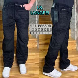 Штани чоловічі F8659D black р.34-44 "LILY" недорого оптом від прямого постачальника