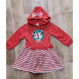 Сукня дитяча утеплена на дівчинку M739 red р.2-5 "Major" недорого оптом від прямого постачальника