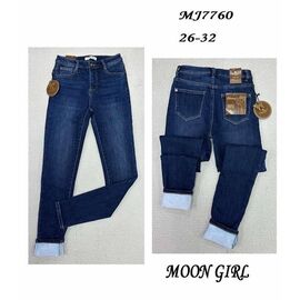 Джинси жіночі утеплені MJ7760 blue р.26-32 "Miss Kurry" недорого оптом від прямого постачальника