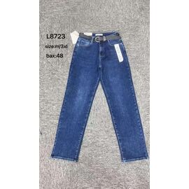 Джинси жіночі L8723 blue р.M-3XL "Miss Kurry" недорого оптом від прямого постачальника
