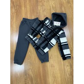 Костюм дитячий спортивний теплий на дівчинку 0254 grey р.104-128 "RSV" недорого оптом від прямого постачальника