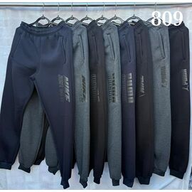 Фотография Штаны спортивные мужские утеплённые S1805 grey р.46-54 "Shon" недорого оптом от прямого поставщика