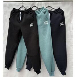 Фотография Штаны спортивные женские тёплые S1860 navy р.44-52 "Shon" недорого оптом от прямого поставщика