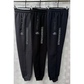 Штани спортивні чоловічі утеплені S1781 black р.48-56 "Shon" недорого оптом від прямого постачальника