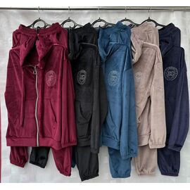 Костюм спортивний жіночий S1831 black р.52-58 "Shon" недорого оптом від прямого постачальника