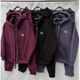 Костюм спортивний жіночий S1865 black р.52-58 "Shon" недорого оптом від прямого постачальника