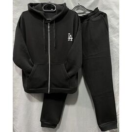 Костюм спортивний чоловічий S729 black р.52-60 "Shoptime" недорого оптом від прямого постачальника