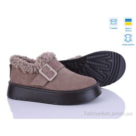 Фотография Туфли женские стильные зима EVA40 корич.з. (6 пар р.36-41) "Stella" недорого оптом от прямого поставщика