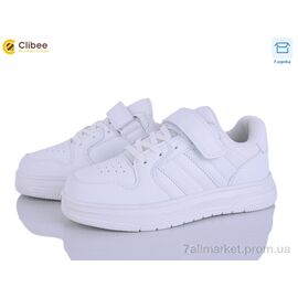 Фотография Кроссовки детские модные Весна/осень EC682-1 white (6 пар р.34-39) "Clibee" недорого оптом от прямого поставщика