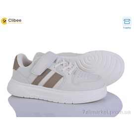 Фотография Кроссовки детские модные Весна/осень EC682-3 beige-khaki (6 пар р.34-39) "Clibee" недорого оптом от прямого поставщика