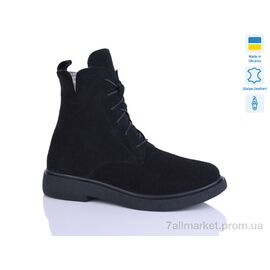 Фотография Ботинки женские стильные зима 23 чорний з. зима (6 пар р.37-41) "Sali" недорого оптом от прямого поставщика